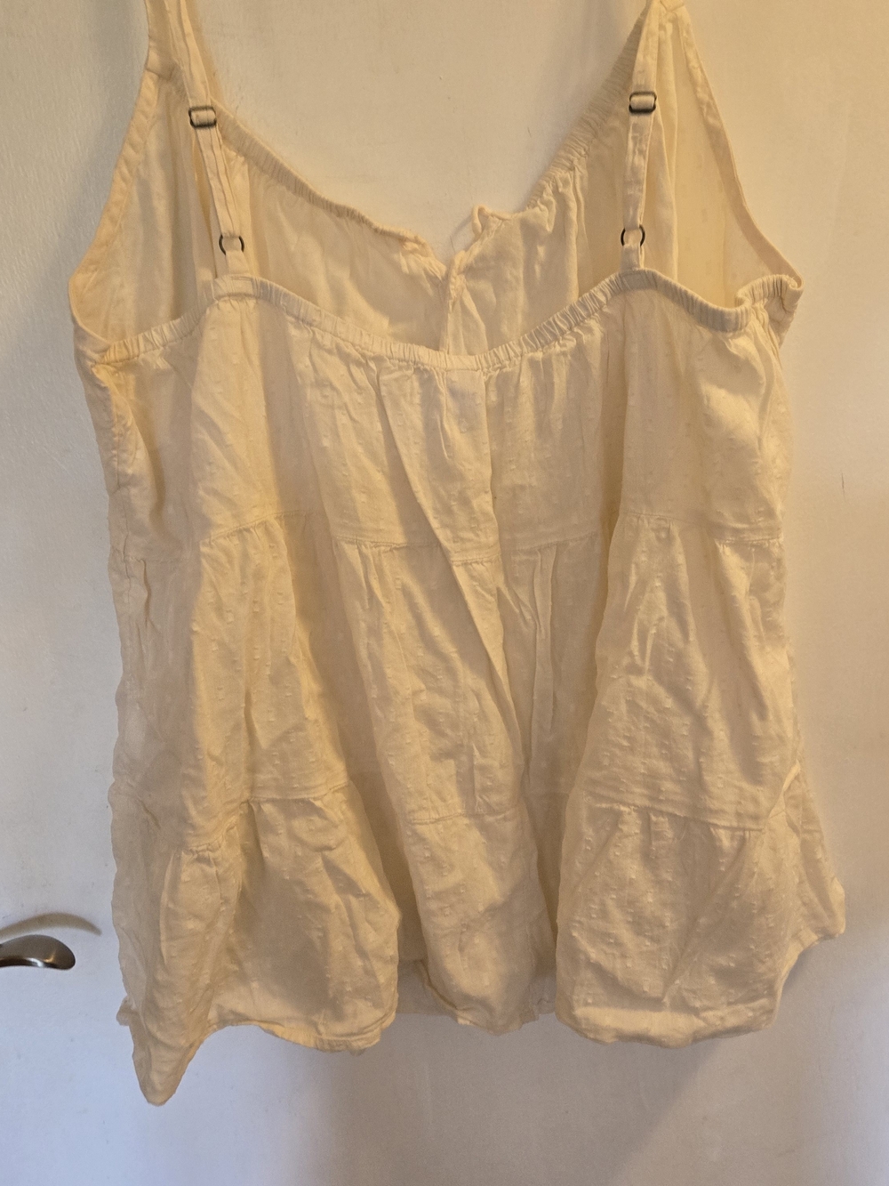 Old Navy Cream Sleeveless Cotton Tank Top Size 3X